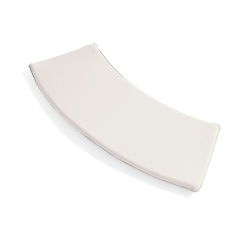 Palissade Dining sittdyna till parkbänk med rygg insvängd, Cream white