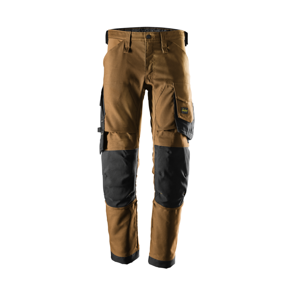 STRETCHBYXA CANVAS AW BRUN/SVART STL 48