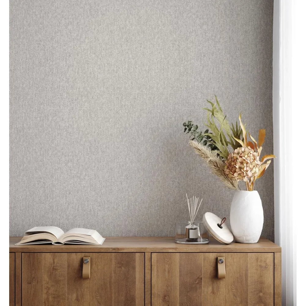 Ashdown Herringbone M1827 Vit Tapet | Stuvbutiken - Bild 3