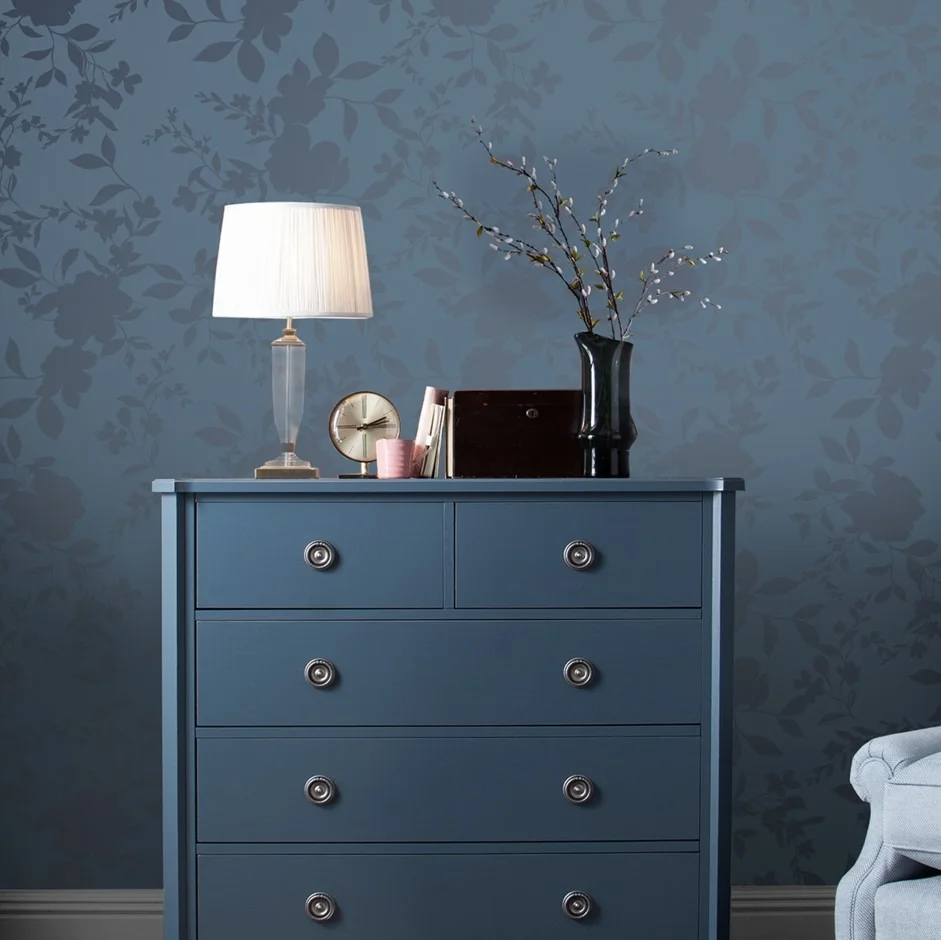 Graham & Brown Laura Ashley vol. 3 118484 Tapet Westbourne Blå/metallic