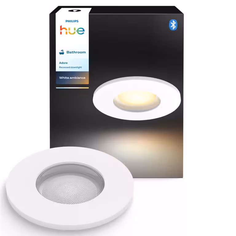 Kjøp Philips Hue Spotlight innfellbar Adore HUE, GU10, 4,2W, hvit