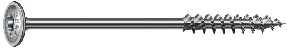 SPAX 0251010801205 Träskruv 8 mm, brickhuvud, wirox 8 x 120 mm, 50-pack