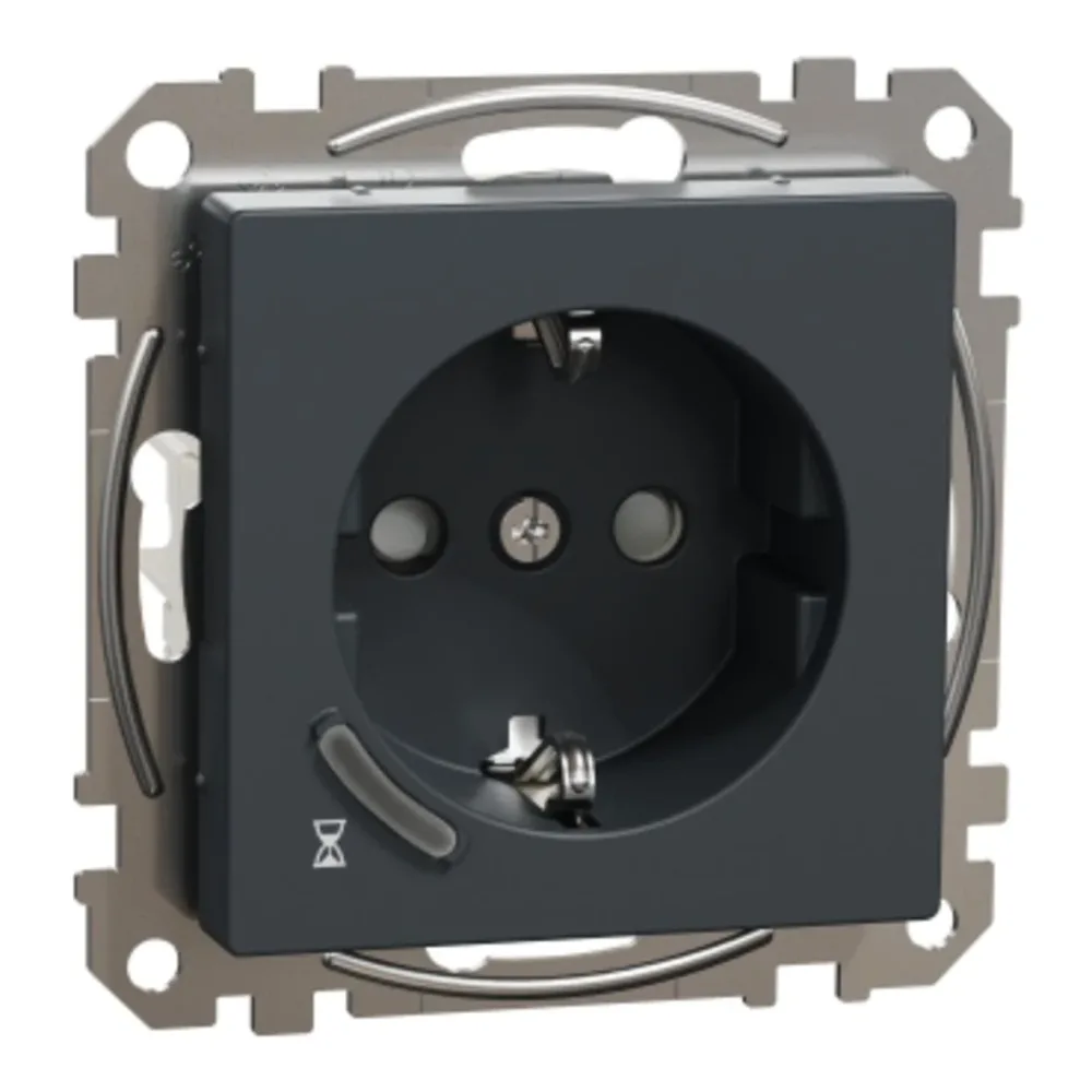 Schneider Electric WDE003447 Timer 1-väggsuttag, 16A Antracit - Bild 2