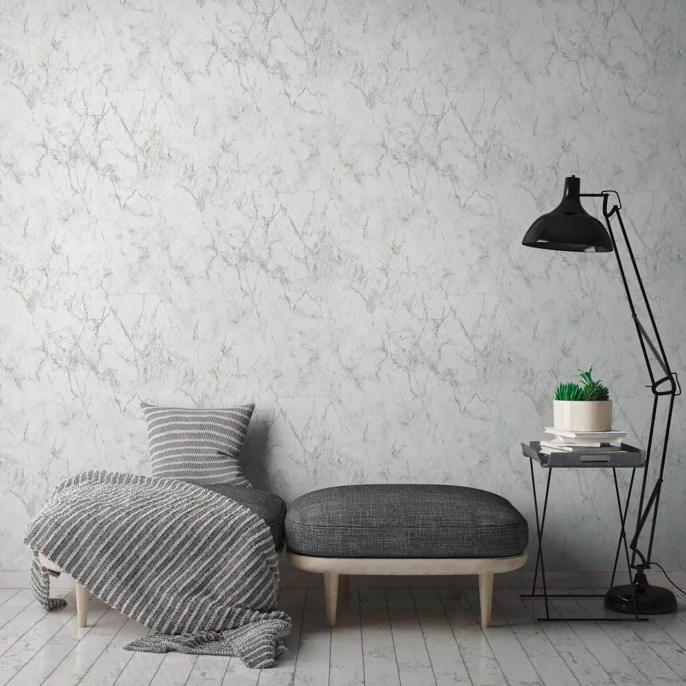 Living Walls Best of Wood´n Stone III T1573 Tapet Vit/grå