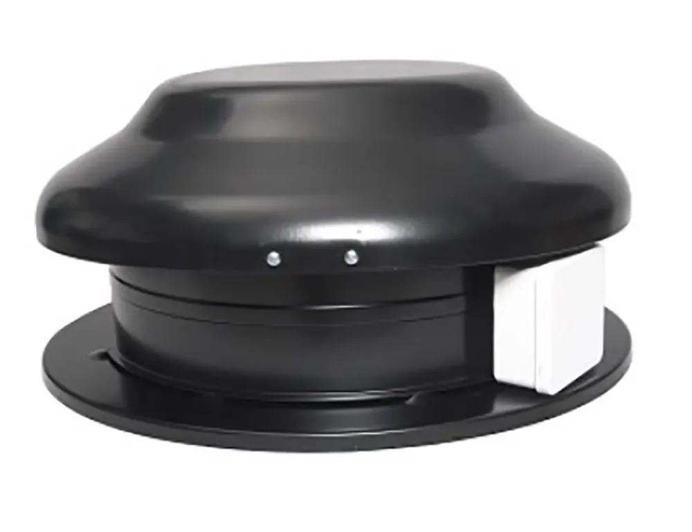Östberg TKC 300 C Takfläkt svart, cirkulär anslutning 350 mm, Luftflöde: 111 l/s