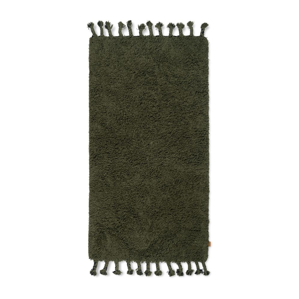 Amass long pile matta 70x140 cm, Olive