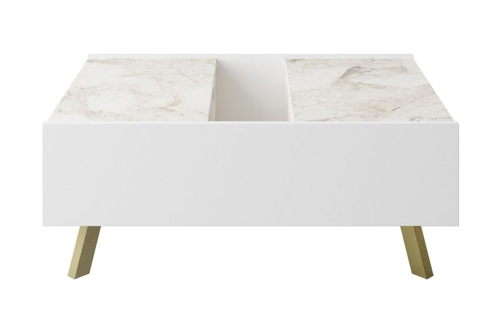 Ocotla Soffbord 90 cm med Förvaring Marmormönster