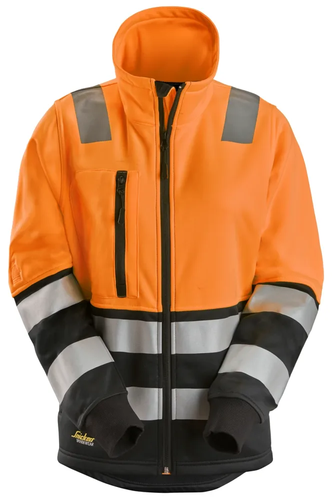 Snickers Workwear 8073 Fleecejacka varsel, orange/svart S