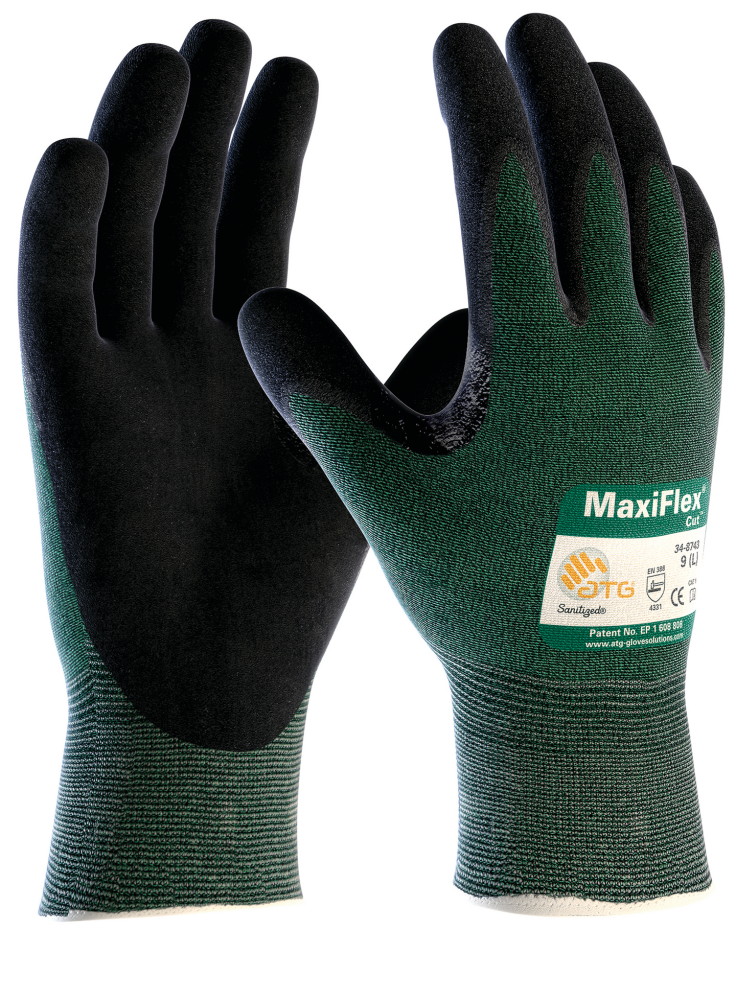 MONTAGEHANDSKE 34-8743 CUT B MAXIFLEX FINGERDOPPAD STL 8
