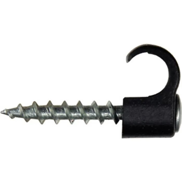 Schneider Electric 2190015 Skruvclips TCS, 8-12 mm, svart, 100-pack