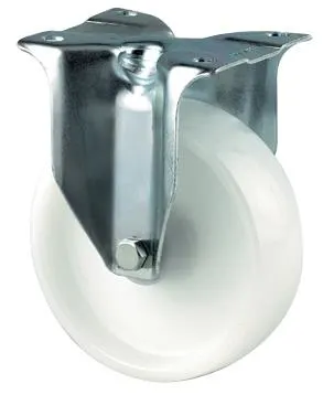 Tente 3478UOR200P63 Industrihjul nylon, vit, platta 137x105 mm 200 mm