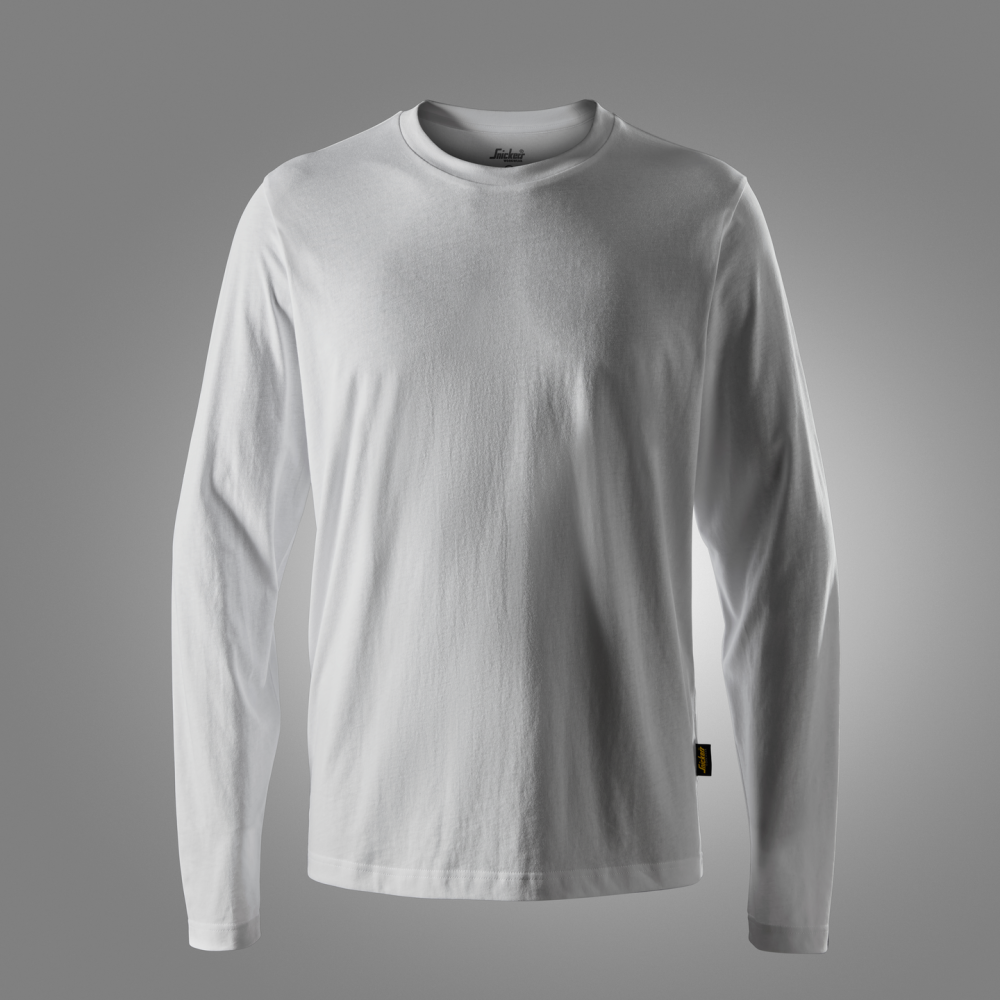 T-SHIRT LÅNGÄRMAD VIT STL M VIT STL M