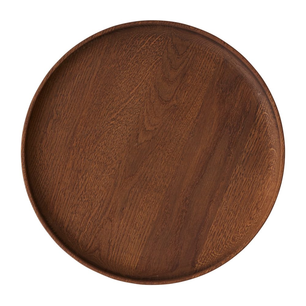 Inka träbricka rund Ø30 cm, Dark