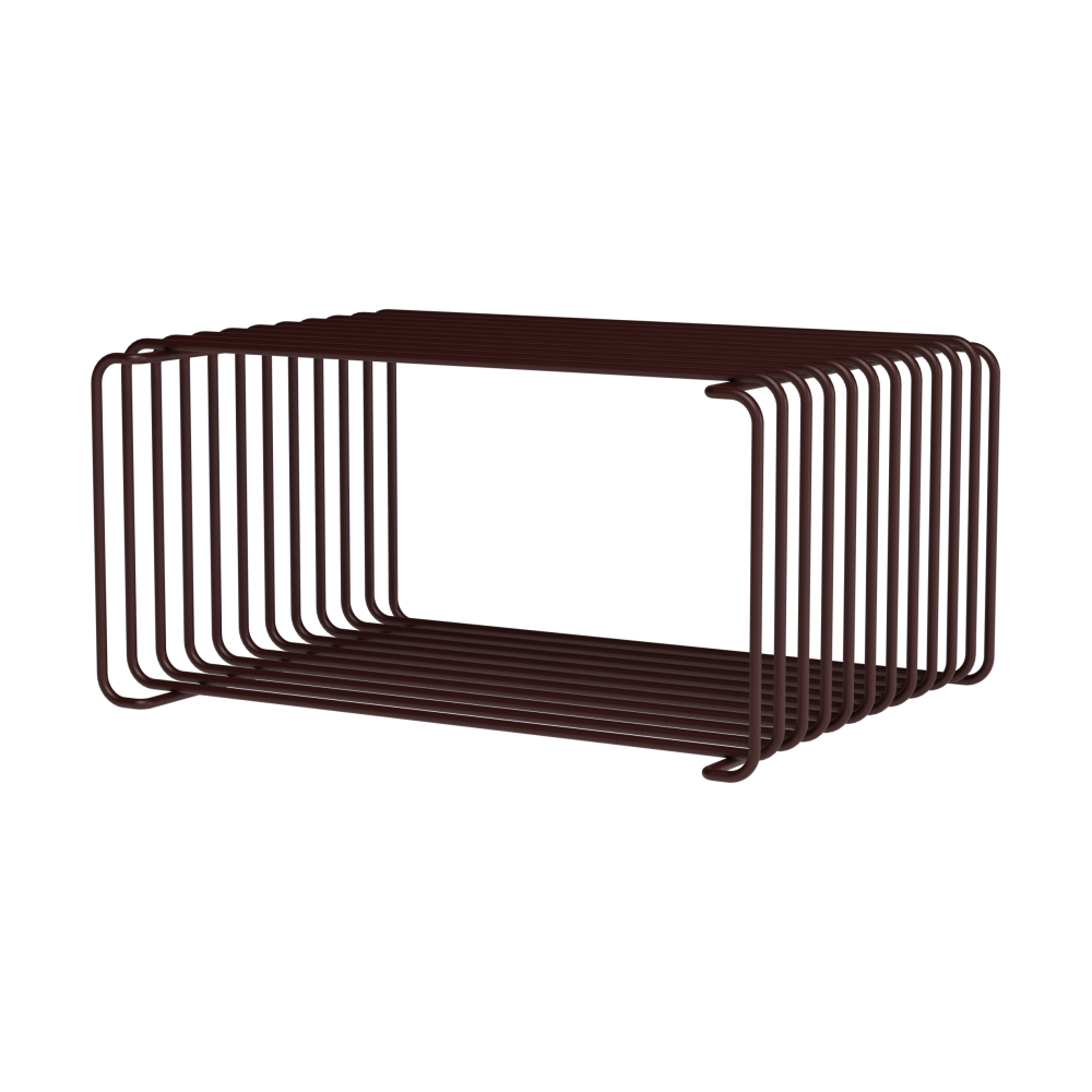 Panton Wire Half Height hylla 34,8x17,2x25,7 cm, Black red