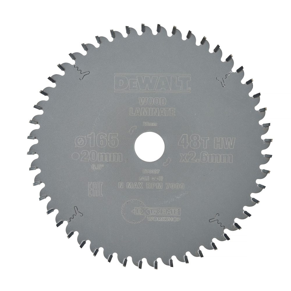 Kjøp Dewalt Sirkelsagblad for tre & ikke-jernholdige metaller, 165x30 mm, 48T, DT4087