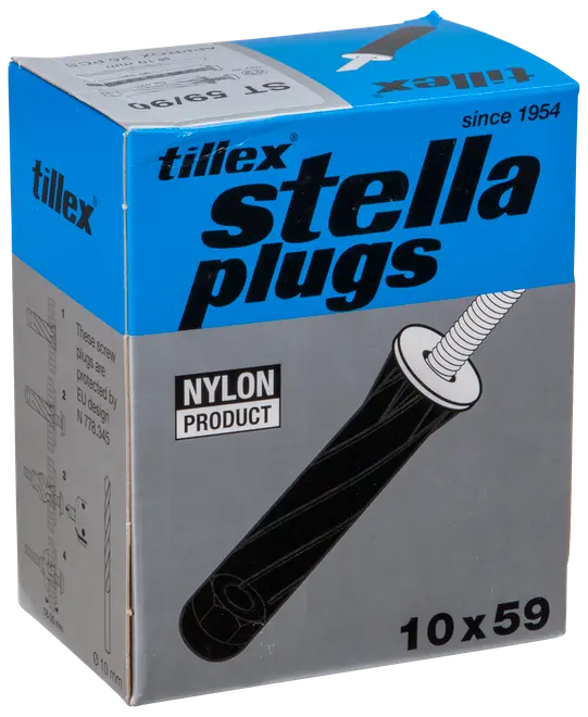 Plugg svart pan 5x90mm pk 25st