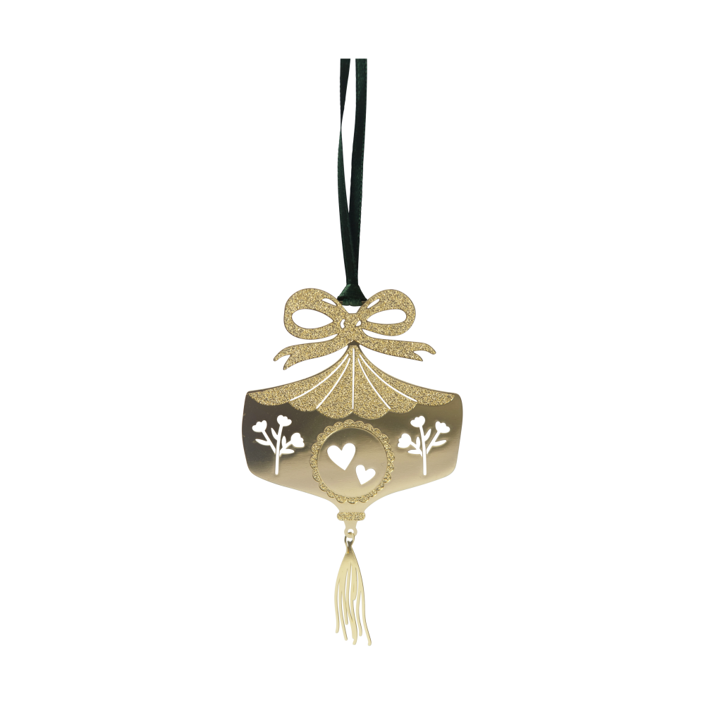 Ornaments julhänge, Guld