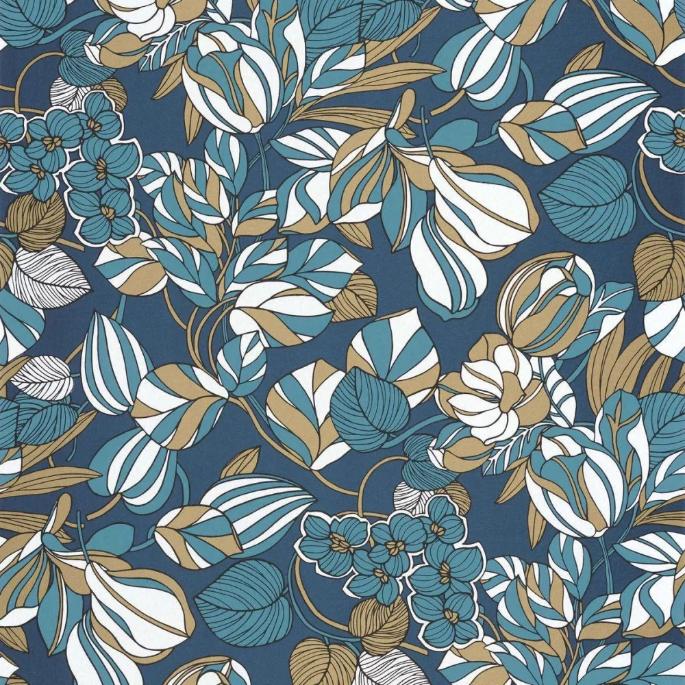 1930 Tulipe Bleu / OR Mnct85716306 Tapet | Stuvbutiken