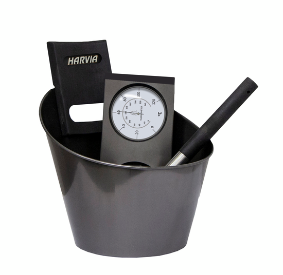 BASTUPRODUKTSSET HARVIA SVART