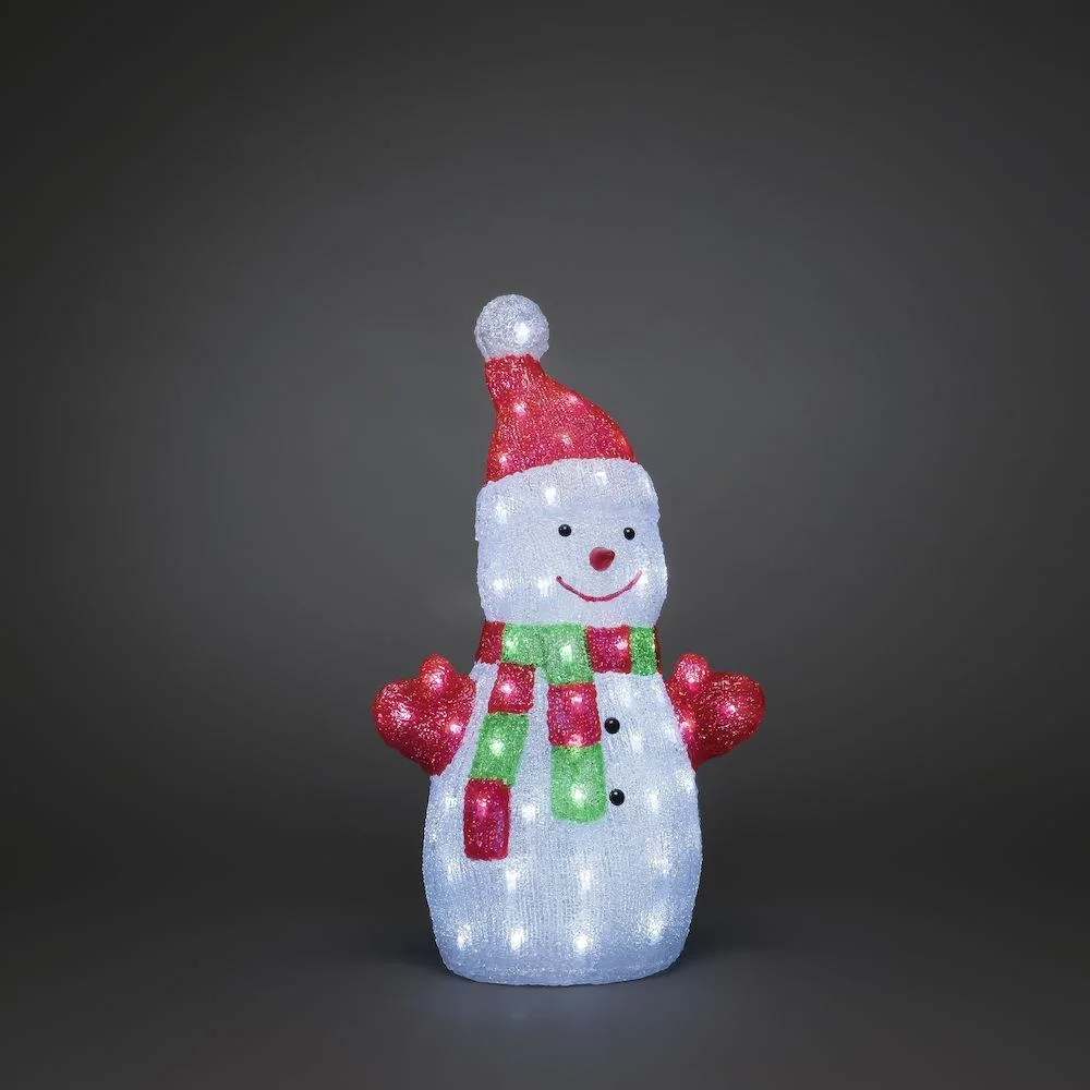 Konstsmide 6297-203 Dekorationsbelysning snögubbe, 50 cm