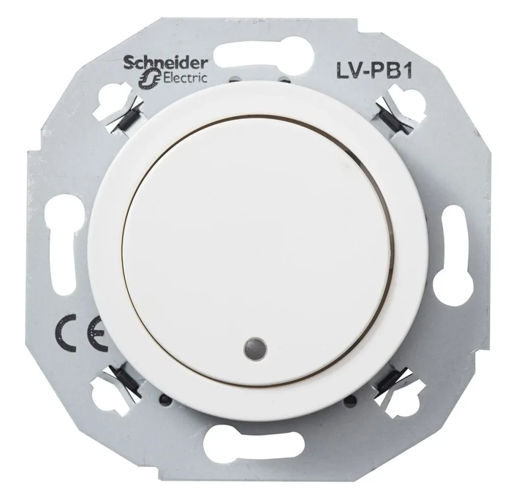 Schneider Electric WDE011072 Klenspänningsknapp vit 4-pol