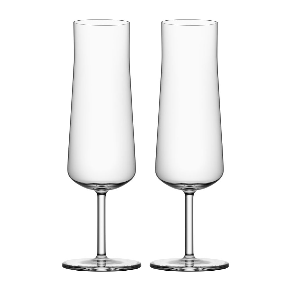 Informal champagneglas 22 cl 2-pack, Klar