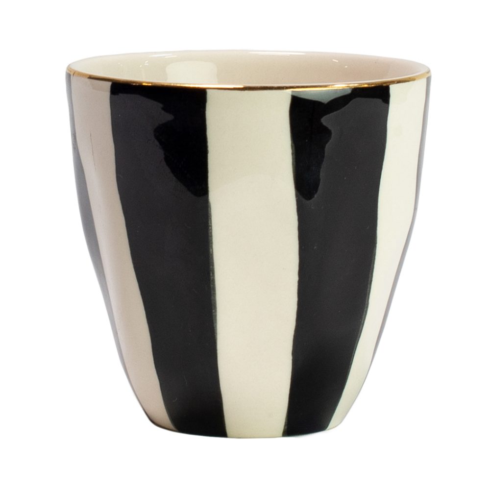 Doris mugg, Svart-vit-guld