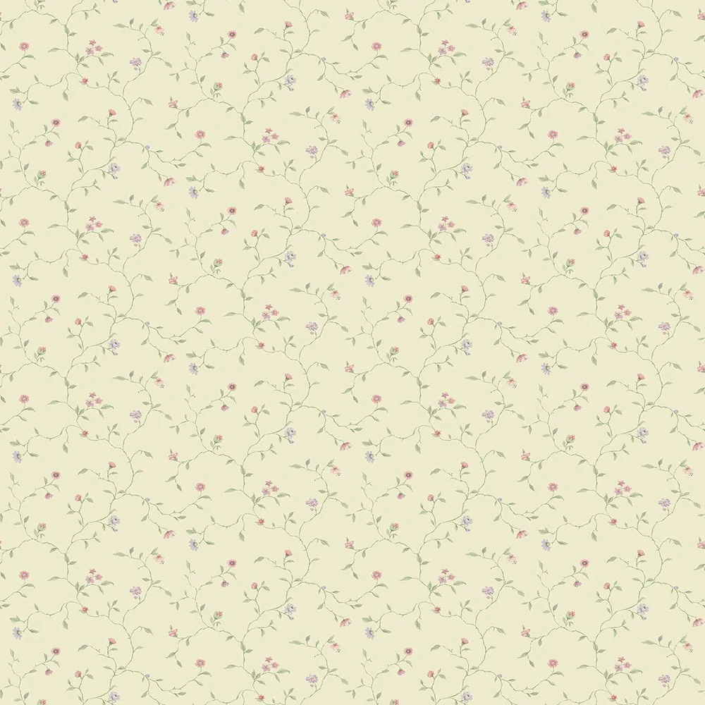 Galerie Wallcoverings Miniatyrer II G67922 Tapet Spikey Trail Grön/lila/rosa/beige