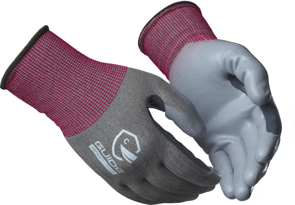 Guide Gloves 6602 Handske PU, skärskydd C, touch 10