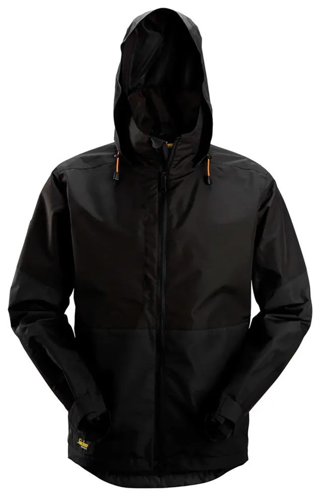Snickers Workwear 1304-0404 AllroundWork Skaljacka vattentät, svart Svart