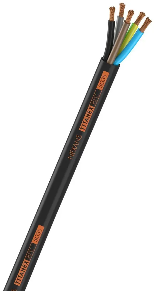 Nexans TITANEX Gummikabel 4G10 mm² ledararea 500 m, trumma