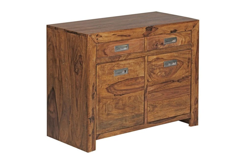 Sideboard Wohnling Massivt trä 90 cm 2 dörrar 2 lådor Lantstil