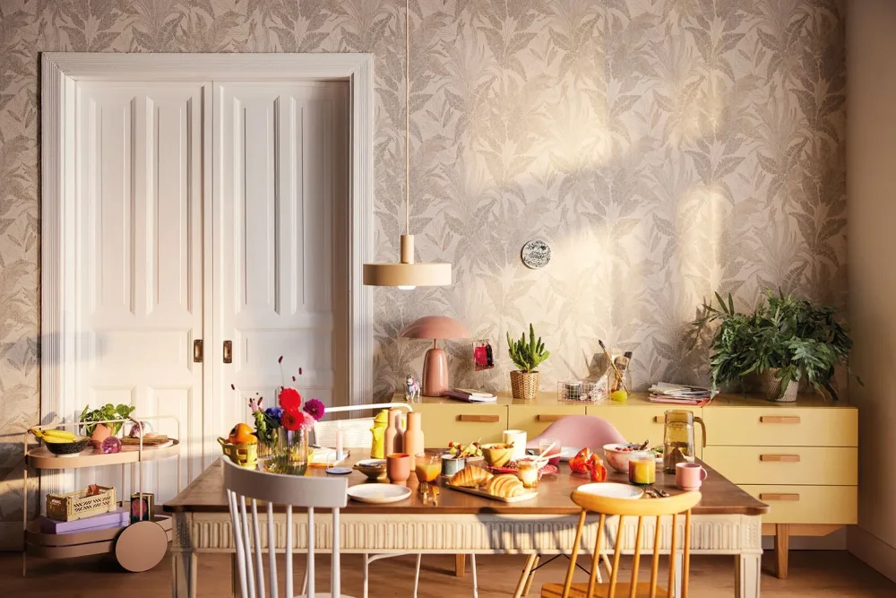 Living Walls Stories of life 39654-5 Tapet Metallic/beige