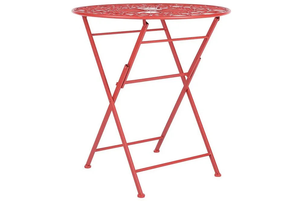 Terrace Runt Hopfällbart Cafébord och Bistrobord Utomhus 70 cm Metall