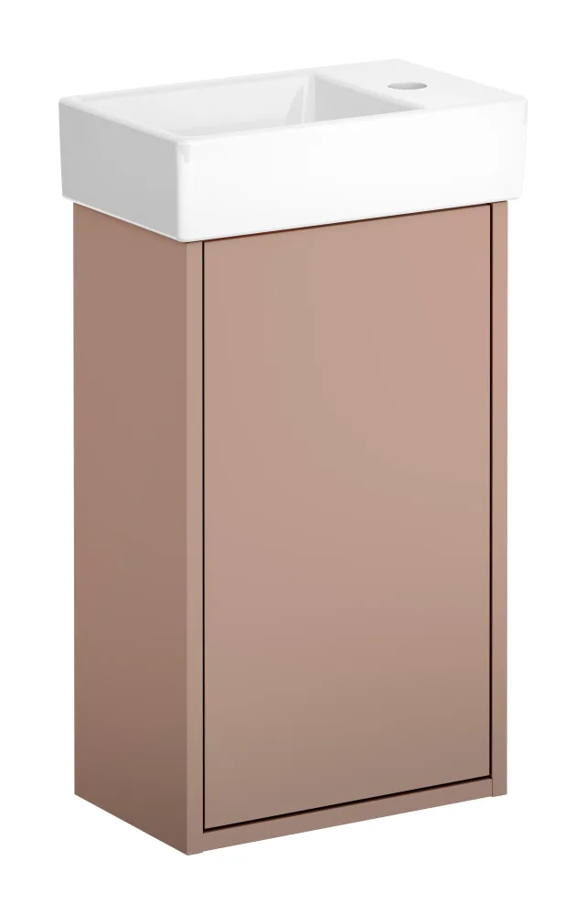 Gustavsberg Artic Small GB71ACVC34TL38L Kommodpaket askgrå/mattsvart, 36 cm, vänster Askgrå/mattsvart