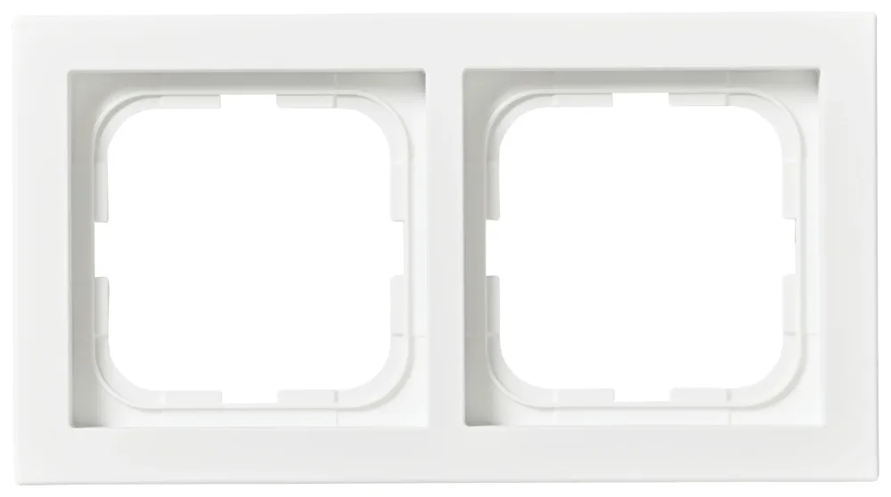 ABB 1722F85-884 Täckram 2-fack, vit, 85 mm