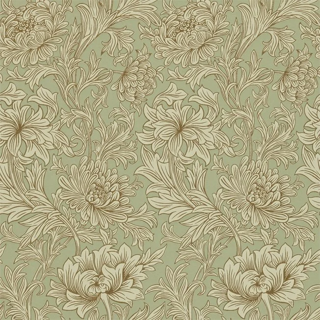 Morris & Co - Chrysanthemum Toile Eggsh Morris 160th Anniversary