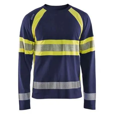 Blåkläder 351010309933XL T-shirt svart/varselgul, långärmad Svart/Varselgul - Bild 2
