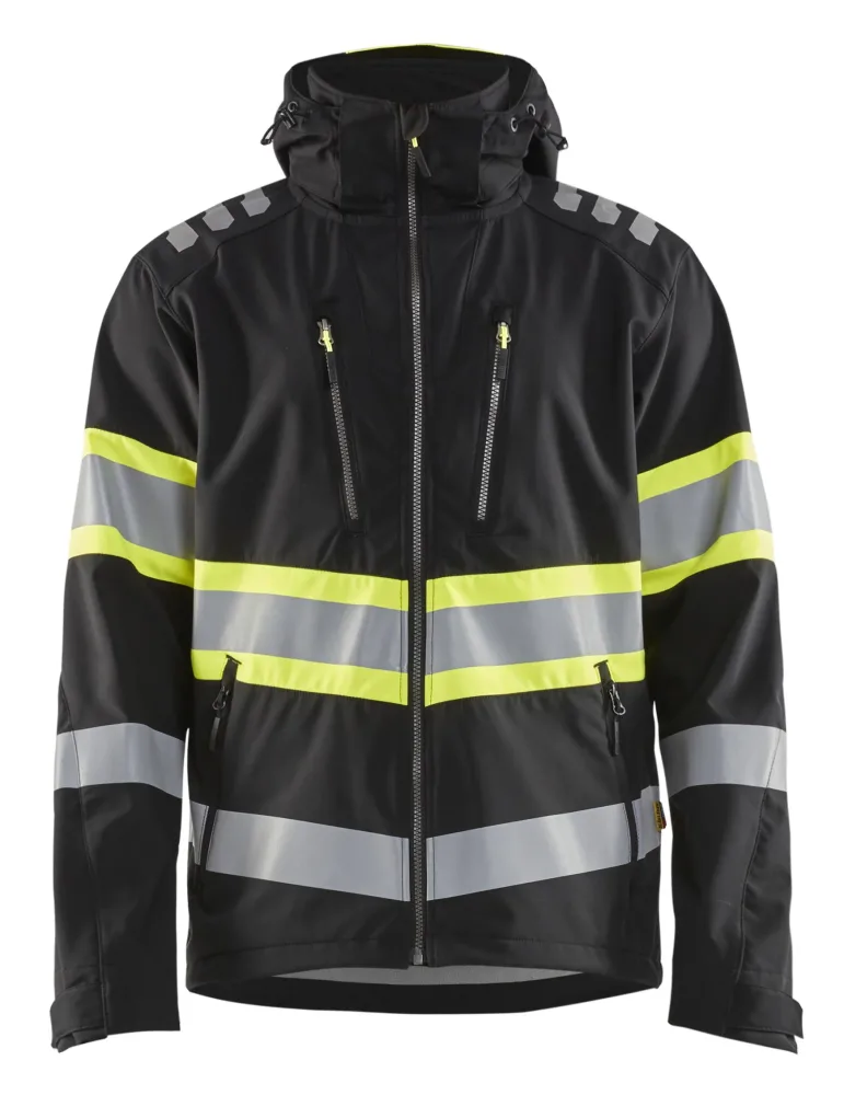 Blåkläder 449425139933XL Softshelljacka svart/varselgul Stl XL - Bild 2