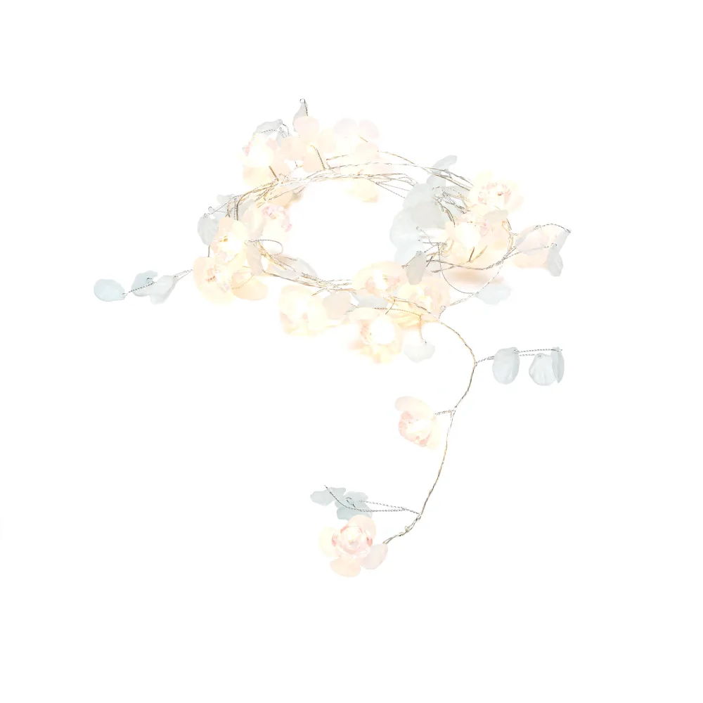 Konstsmide 3293-503 Ljusslinga blommor Klara och vita