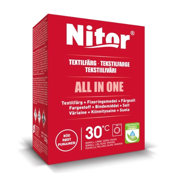 TEXTILFÄRG NITOR RÖD MINI 230G