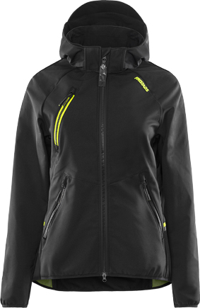 SOFTSHELLJACKA DAM 4872 GBF SVART STL S