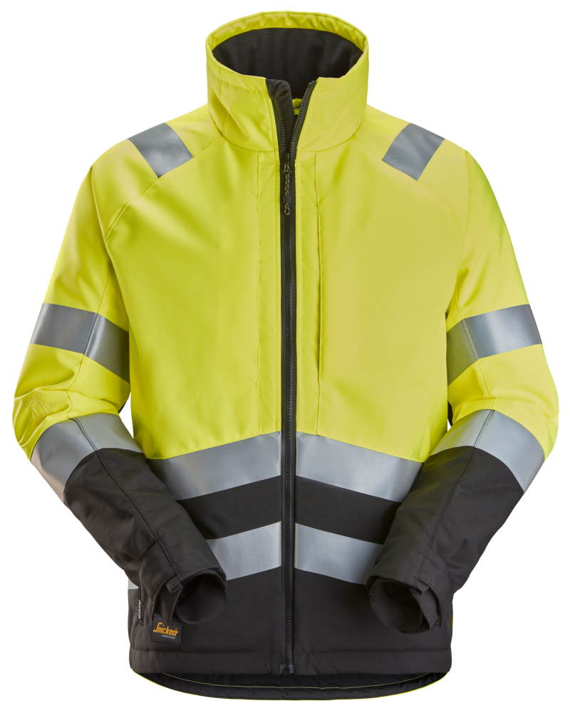 VINTERJACKA SNICKERS WORKWEAR HV KL2/3 GUL/SVART, STL M