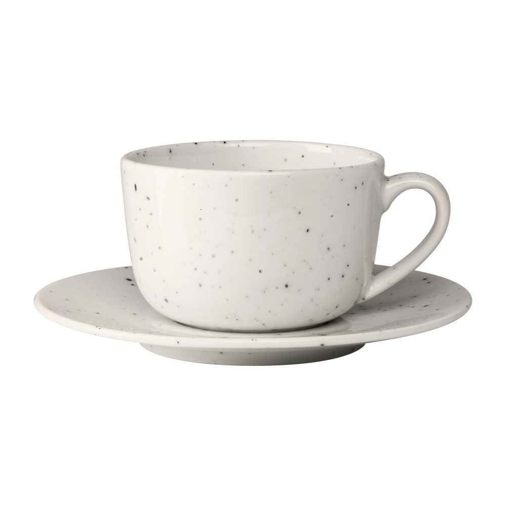 Freckle kopp med fat 26 cl, Vit