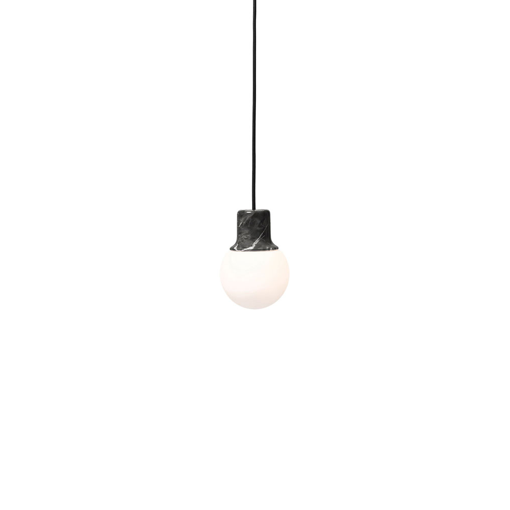 Mass Light NA5 Pendel, svart marmor/vit, nero marquina