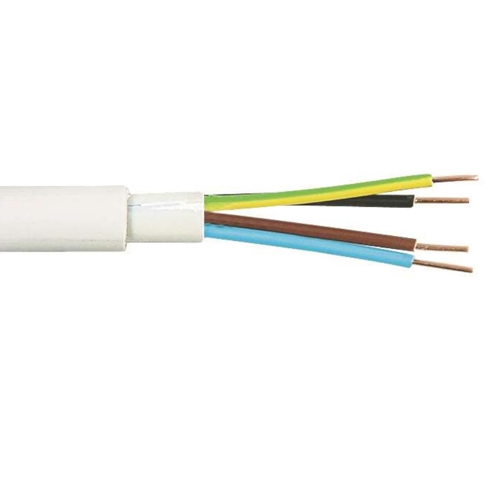 Kabel Eklk-Light 4G1.5mm², 200m, 300/500V, Vit, Malmbergs