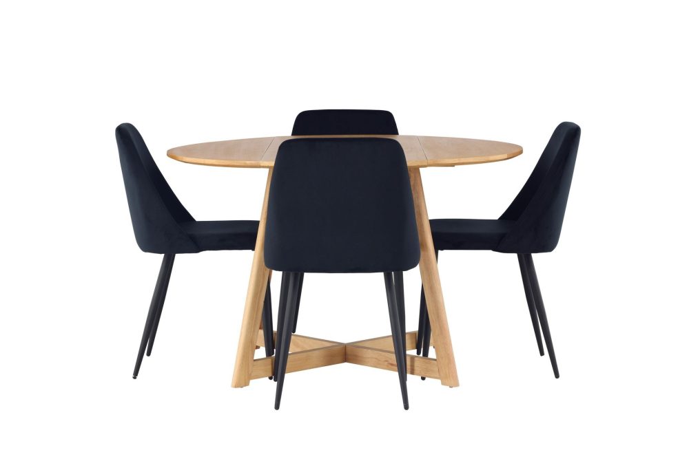 Yakidon Matgrupp 120 cm Rund med 4 Night stolar
