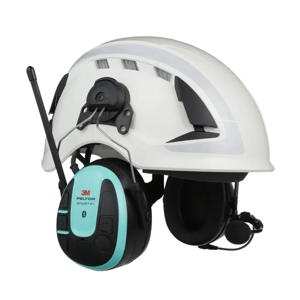 3M Peltor WS Alert XP+ Hörselskydd Bluetooth & mobilapplikation, hjälmfäste