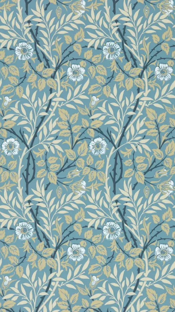 Morris & Co - Sweet Briar Mineral/Linen Morris and Friends Wallpa