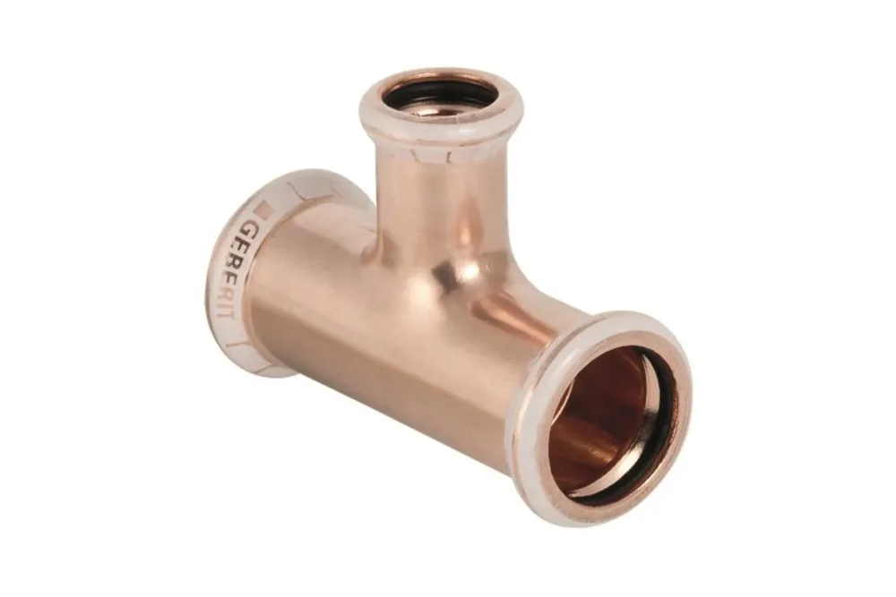 Geberit 1768313 T-rör med förminskat avstick 42 x 28 x 42 mm